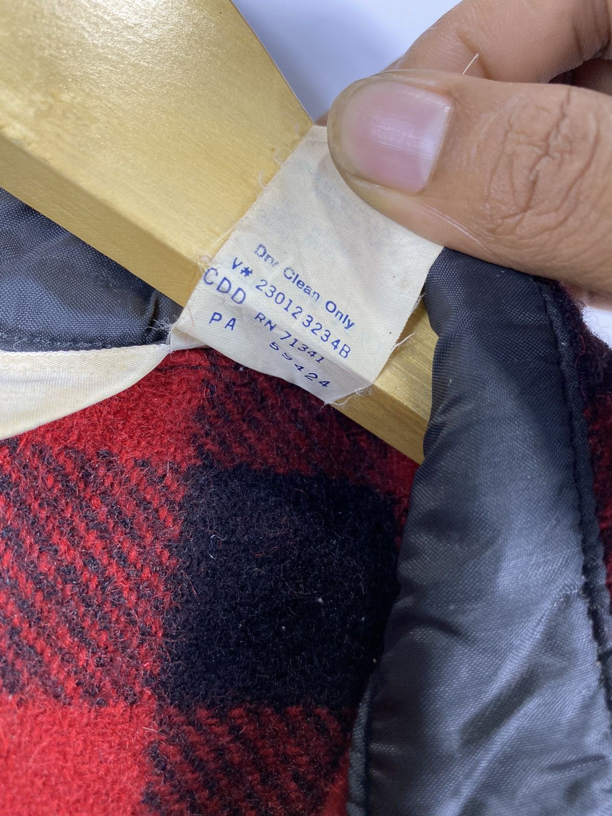 L.L. Bean × Vintage Vintage 60’s LL Bean Wool Flannel Shirt Size US L / EU 52-54 / 3 - 7 Thumbnail