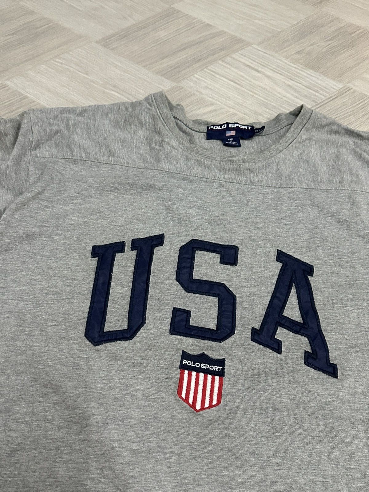 Polo Ralph Lauren Vintage Polo Ralph Lauren Polo Sport USA L/S Shirt Size US XL / EU 56 / 4 - 7 Thumbnail