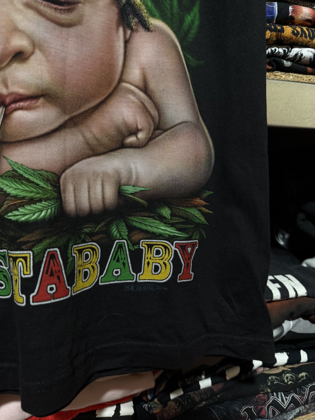 Vintage Vintage Y2K Marijuana Cannabis Rasta Baby T-Shirt Retro USA Size US XS / EU 42 / 0 - 5 Thumbnail