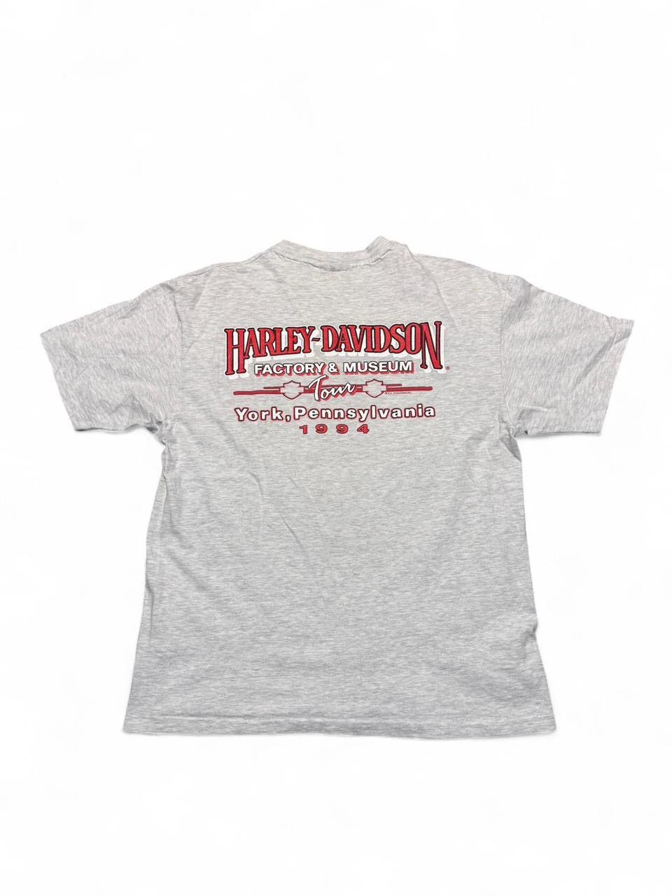 Harley Davidson Vintage 1994 single stitch Harley Davidson tour York museum Size US L / EU 52-54 / 3 - 7 Thumbnail
