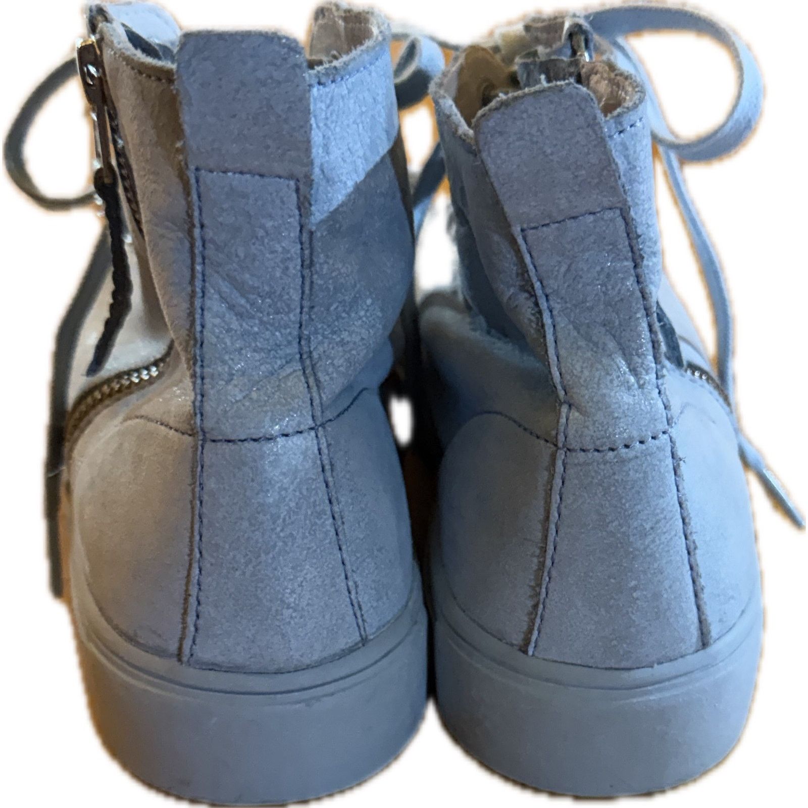 Blackstone Blackstone Women's High-Top Sneakers Blue Side $195 MSRP 9.5 Size US 9.5 / IT 39.5 - 2 Thumbnail