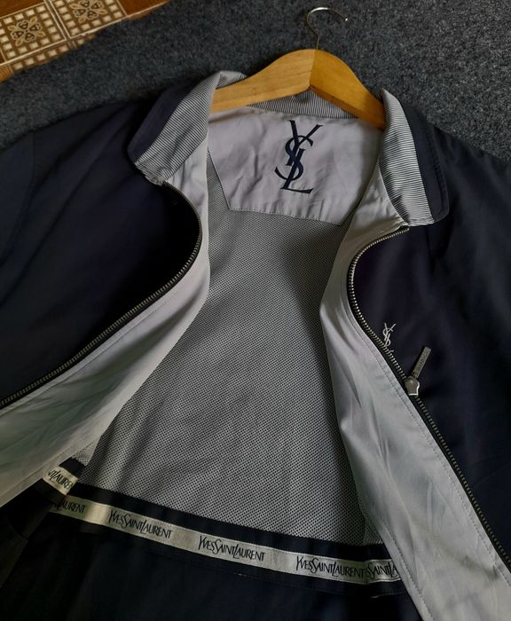 Vintage YSL ocean blue jacket