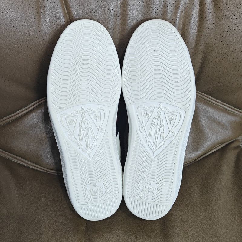 Gucci Gucci Stylish White Sneakers with Colorful Stripes - Size US 8 / EU 41 - 4 Thumbnail
