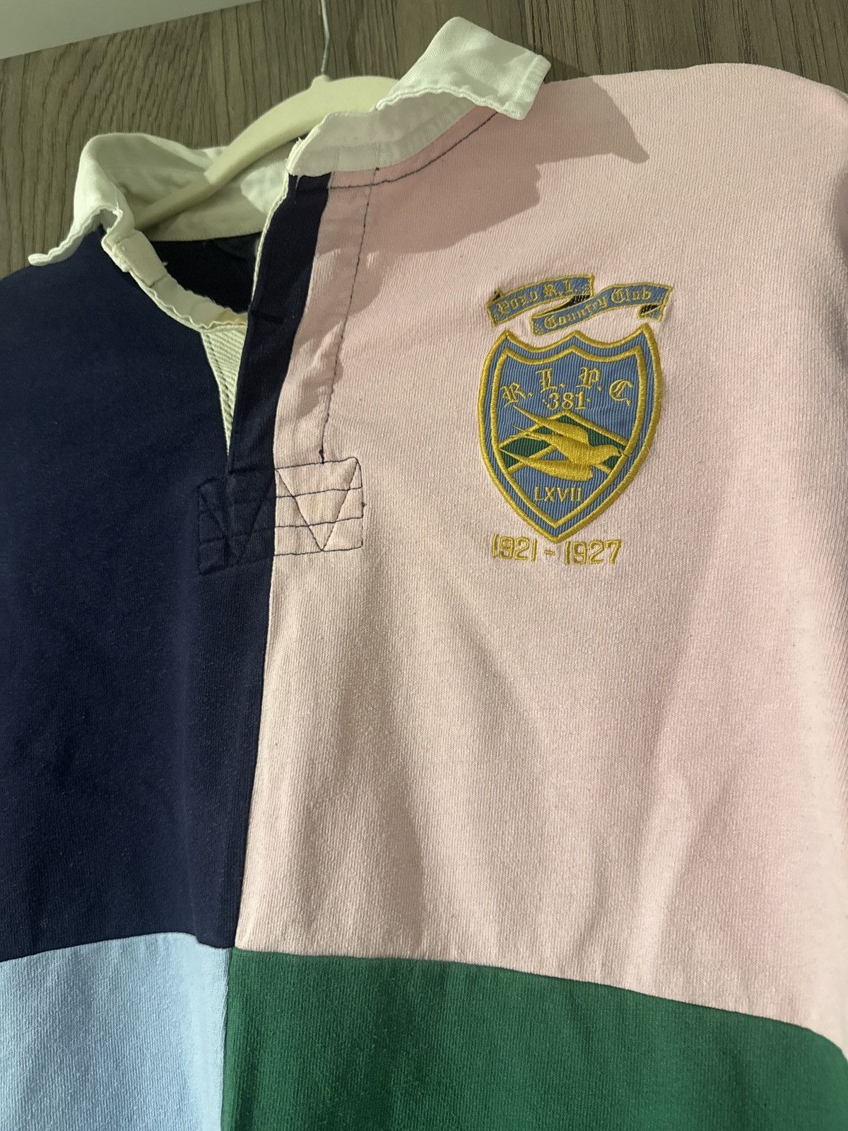 Vintage Polo Ralph Lauren Patchwork Colorblock Rugby