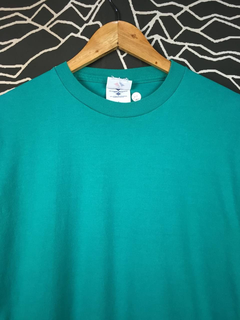 Vintage Vtg 90s Jerzees Heavyweight Blend Made in Usa Blank Tee Size US L / EU 52-54 / 3 - 3 Thumbnail