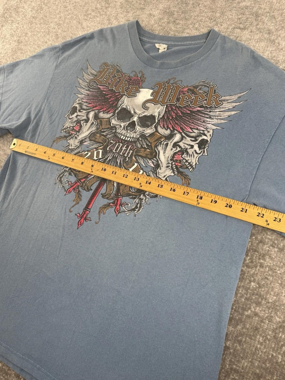Other Daytona Bike Week Mens Shirt XL Skulls Wings Size US XL / EU 56 / 4 - 4 Thumbnail
