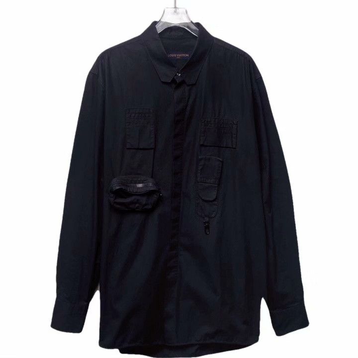 Louis Vuitton Louis Vuitton Cotton Collared Long Sleeve Shirt Size US XL / EU 56 / 4 - 1 Thumbnail