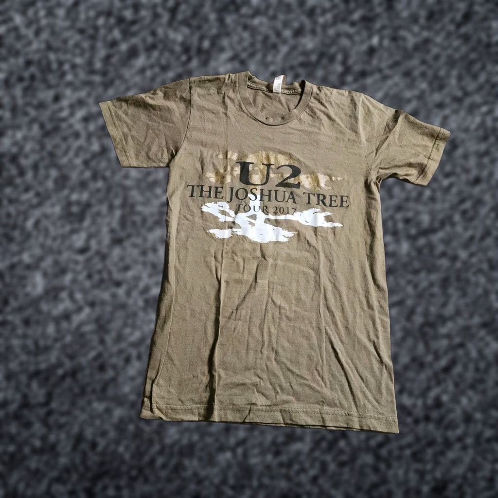 American Apparel U2 Joshua Tree Tour 2017 Concert Band T Shirt Double Sided S Unisex Adults Olive Green Cotton American Apparel Crew Neck Short Sleeve Vintage No Size US S / EU 44-46 / 1 - 1 Thumbnail
