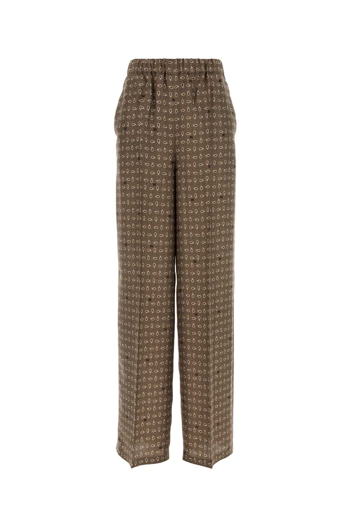 Max Mara Printed Silk Vischio Pant Size 26" / US 2 / IT 38 - 1 Thumbnail