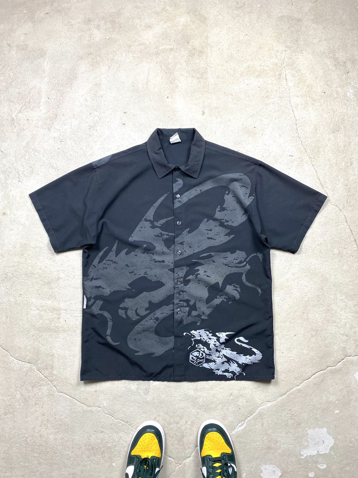 JNCO × Tapout × Tribal Streetwear Vintage Japanese Dragon Bad Boy Shirt Enjoy Size US M / EU 48-50 / 2 - 1 Thumbnail