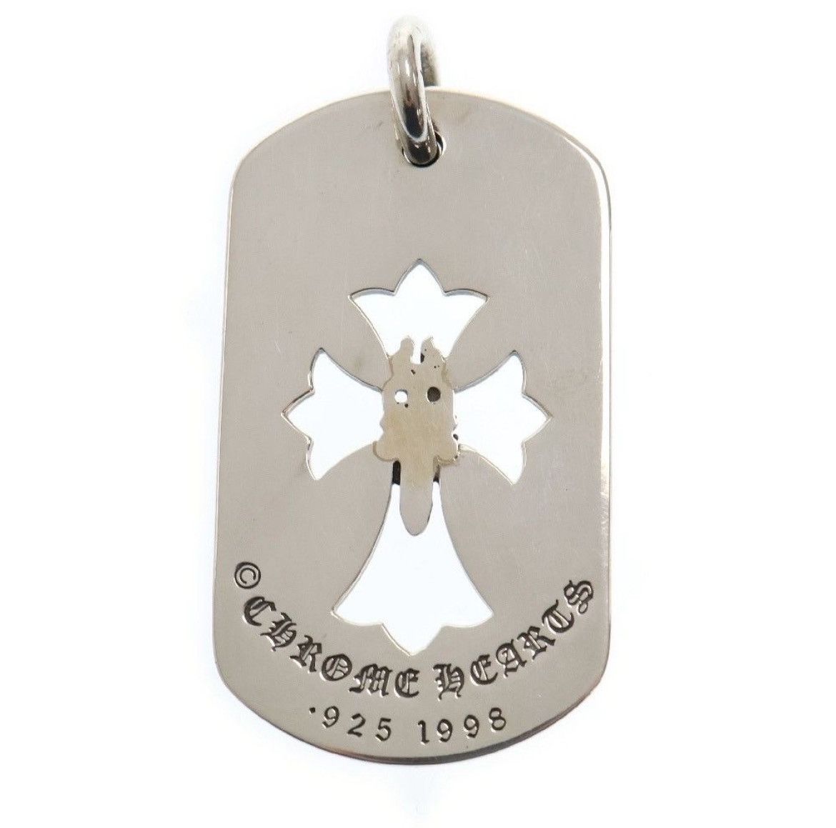 Chrome Hearts Chrome Hearts Large Cross Dagger Dog Tag Necklace Size ONE SIZE - 8 Thumbnail