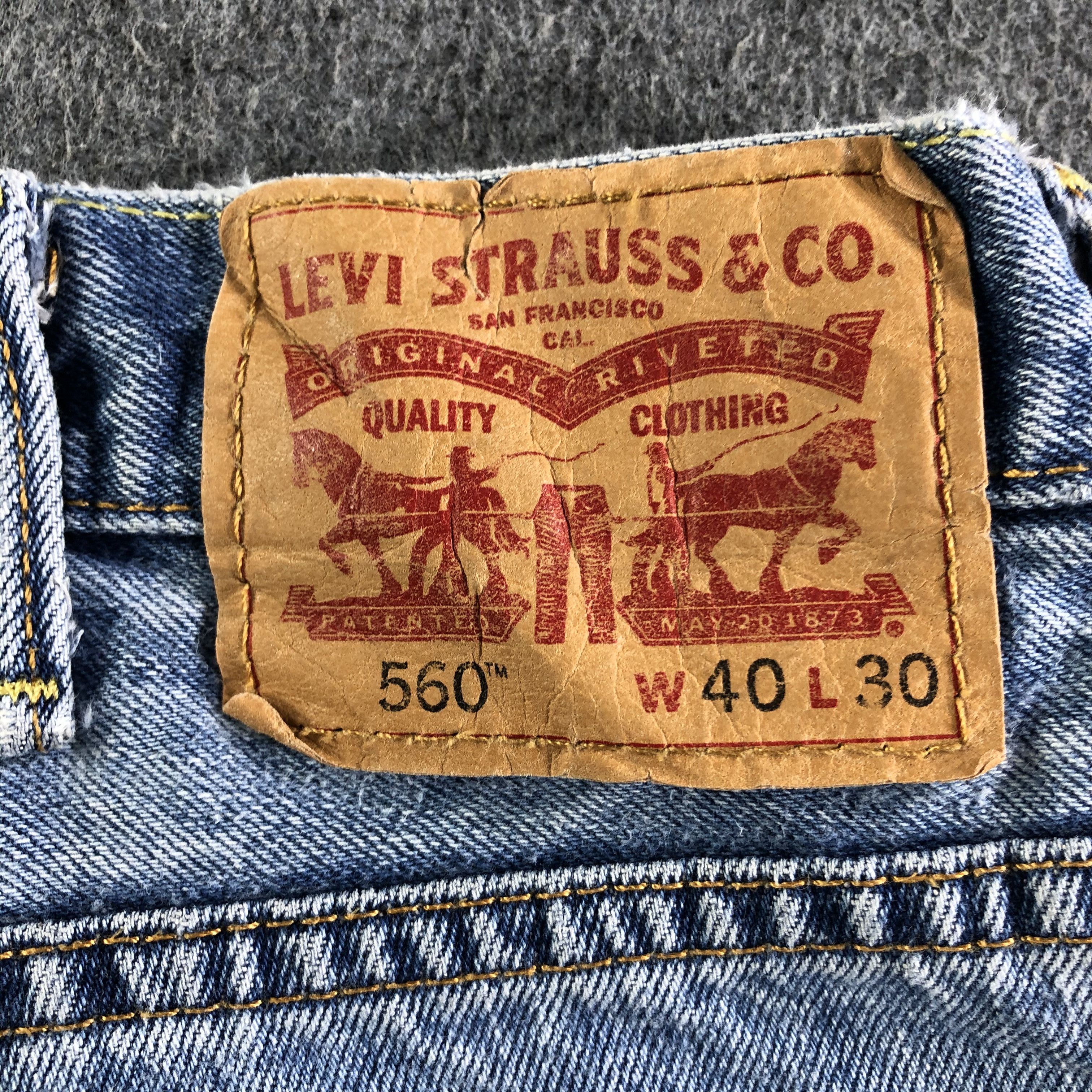 Levi's Vintage Blue Wash Levis 560 Jeans-J4380 Size US 41 - 5 Thumbnail