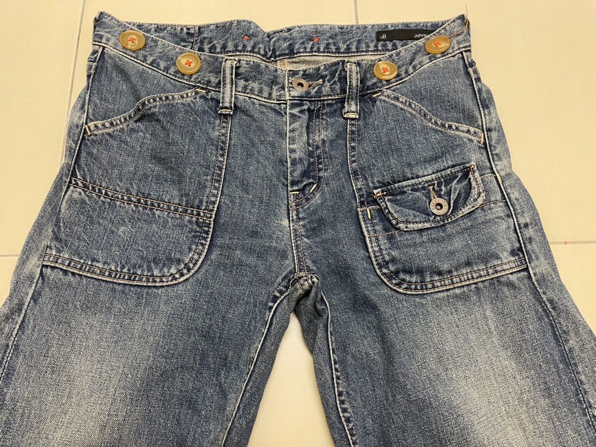 Johnbull × Vintage Johnbull Selvedge Fatigue Jeans Size 32" / US 10 / IT 46 - 4 Thumbnail