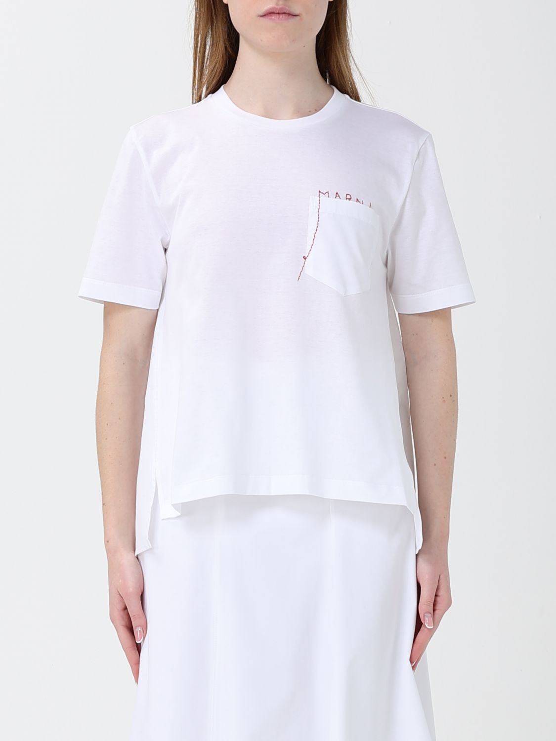 Marni Marni T-Shirt Woman White Size XS / US 0-2 / IT 36-38 - 1 Thumbnail