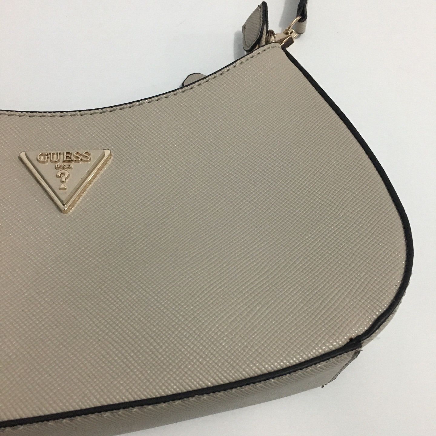 Guess Guess Noelle Top Zip Beige Shoulder Bag Size ONE SIZE - 6 Thumbnail