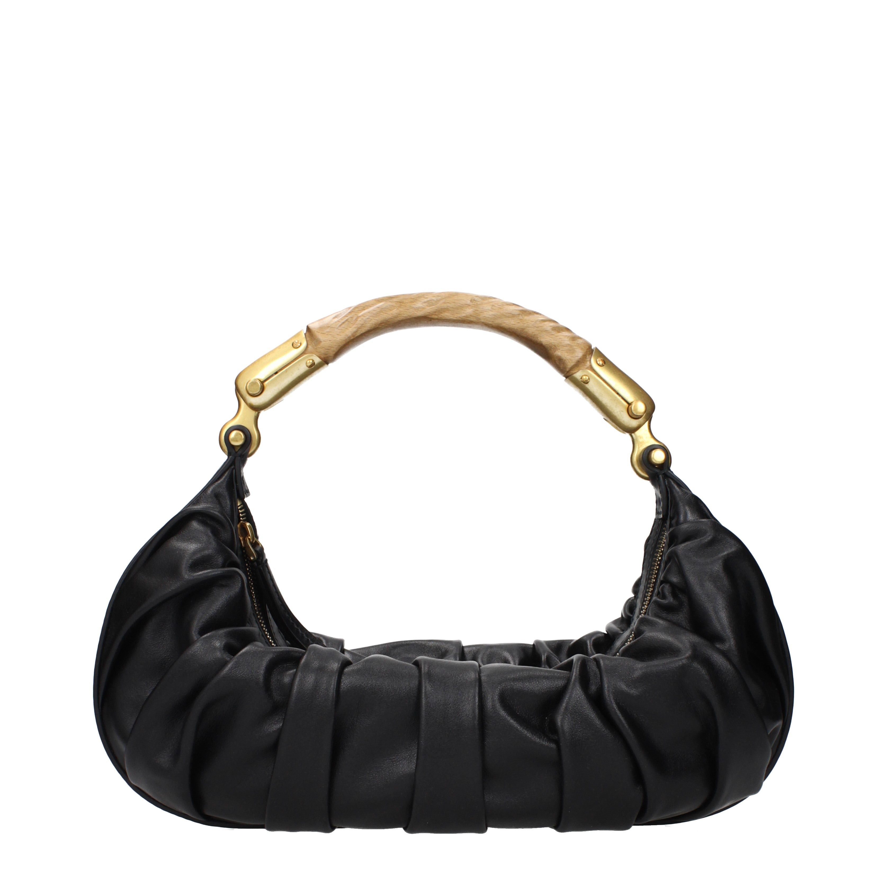 Balmain Balmain Handbags Women Leather Black Size ONE SIZE - 1 Thumbnail