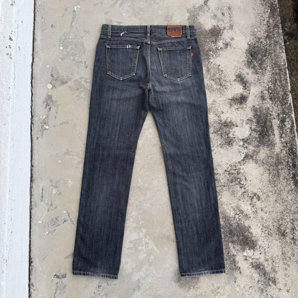 Edwin × Jean × Vintage VINTAGE EDWIN BLACK JEAN DENIM PANTS Size US 34 / EU 50 - 7 Thumbnail