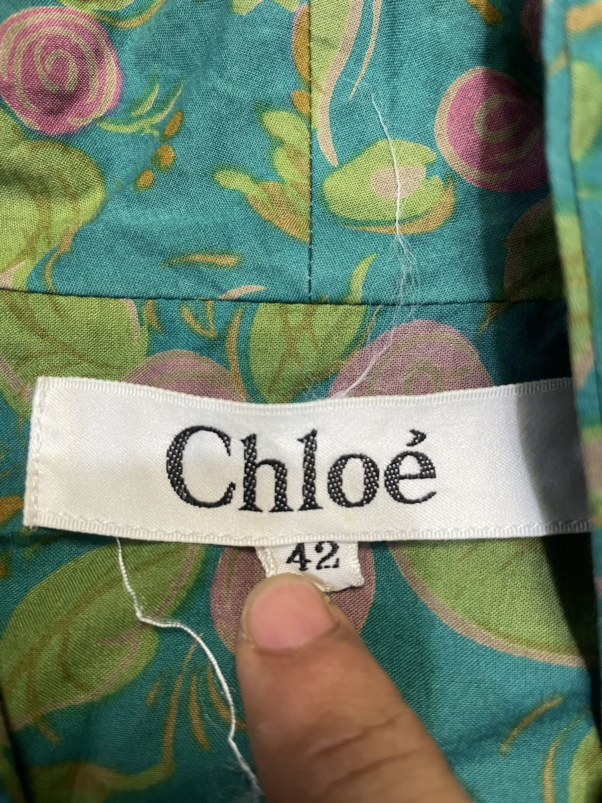 Chloe Chloe Floral Blouse Size M / US 6-8 / IT 42-44 - 4 Thumbnail