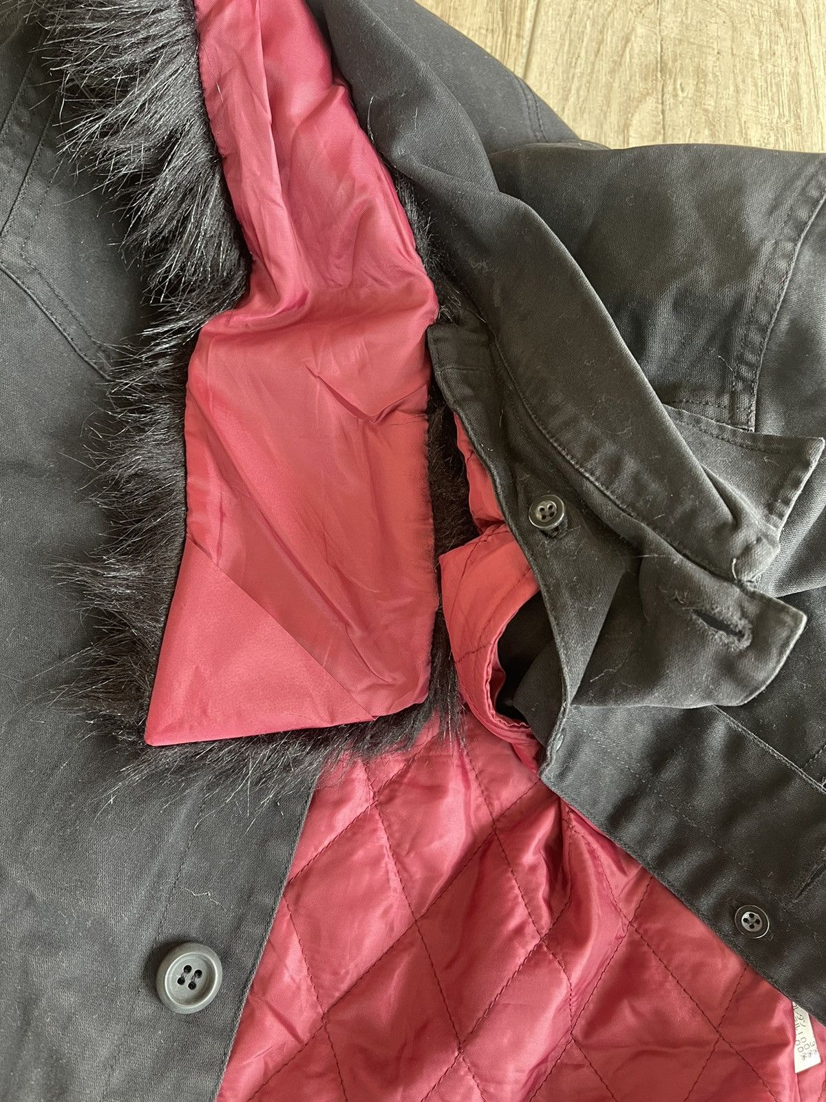 If Six Was Nine Vanana Gold Label Fur Collar Quilted Liner Trucker Jacket Size US M / EU 48-50 / 2 - 5 Thumbnail