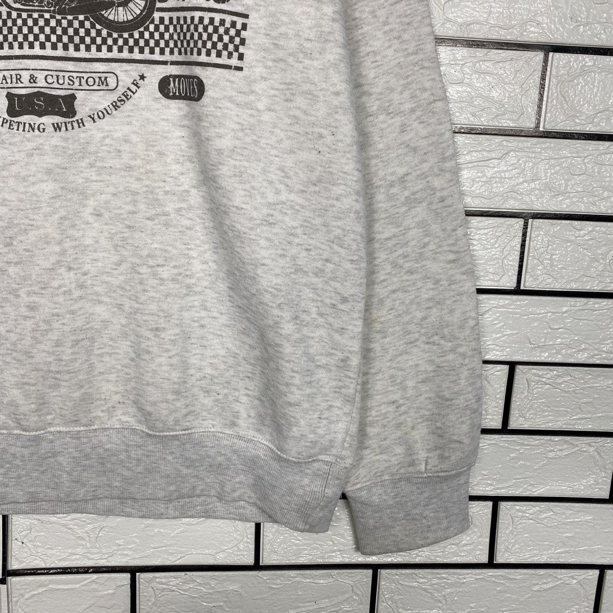 Japanese Brand Vintage Sweatshirt Motorcycle Born To Ride Big Logo Size US L / EU 52-54 / 3 - 6 Thumbnail