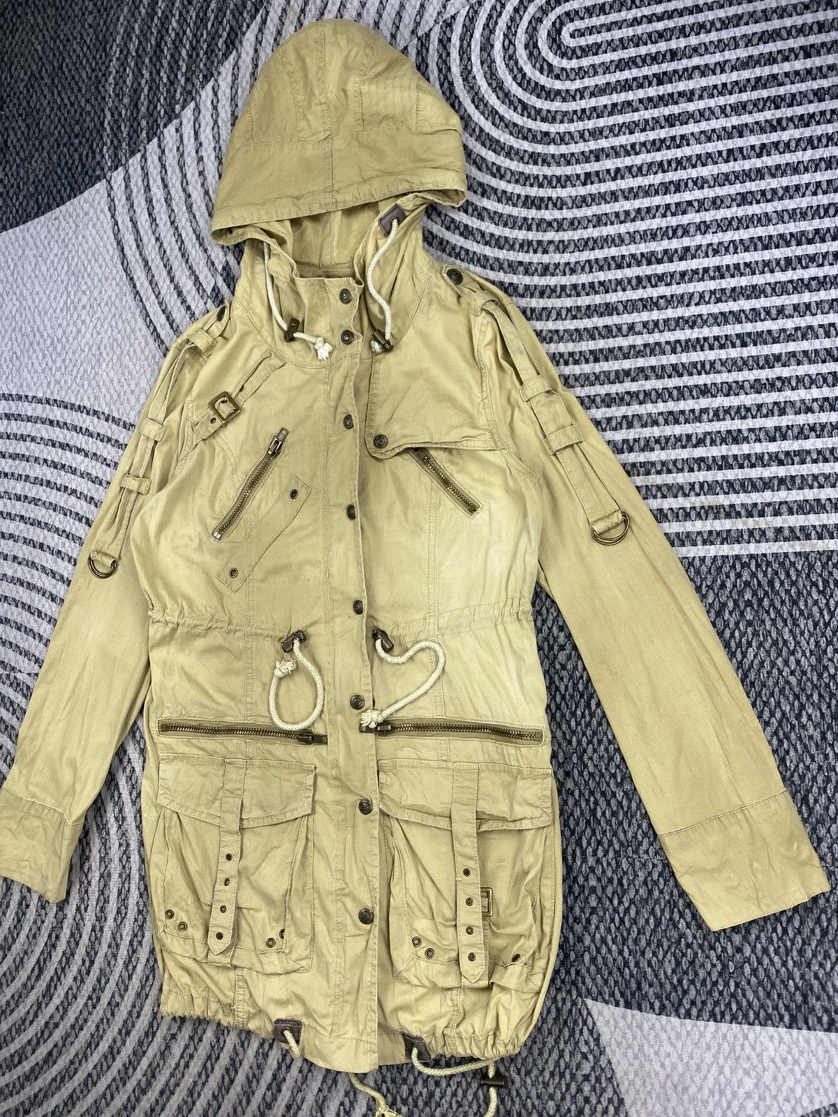 Le Grande Bleu (L.G.B.) Heaven & Earth Multipocket Bondage Parka Jacket Size US S / EU 44-46 / 1 - 4 Thumbnail