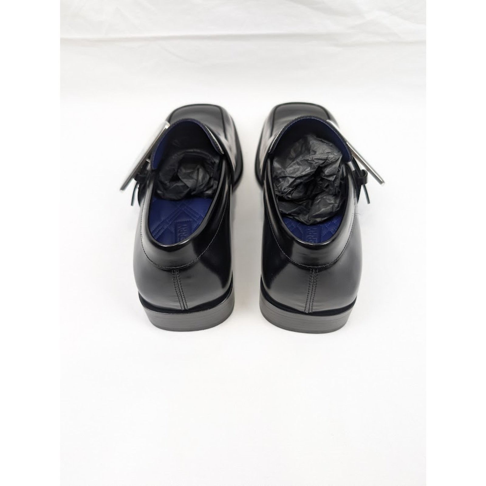 Burberry o1rshd1 Leather Loafers Shoes in Black Size US 12.5 / EU 45-46 - 19 Thumbnail