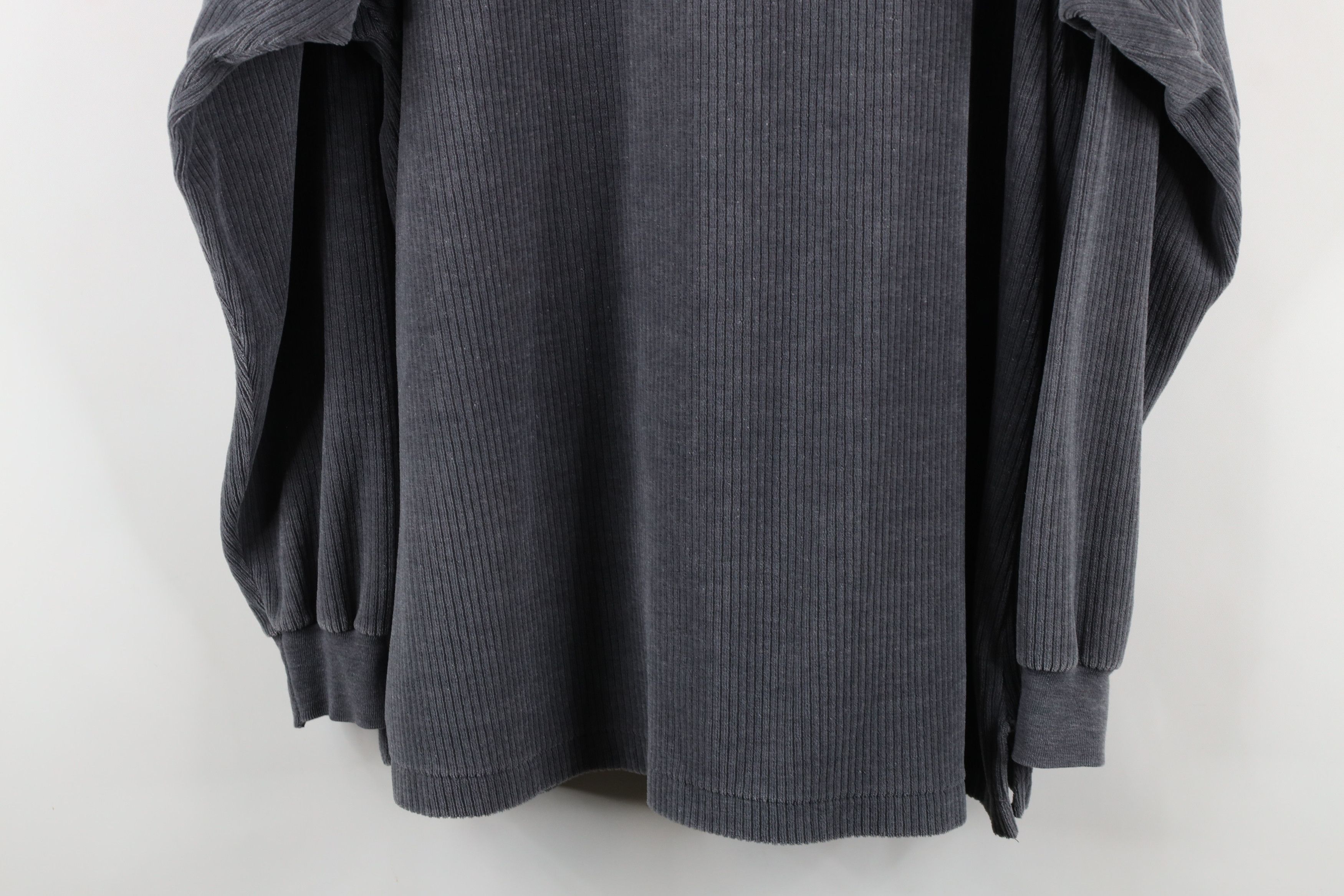 Vintage Vintage 90s Streetwear Fleece Collared Polo Sweater Gray USA Size US XL / EU 56 / 4 - 12 Thumbnail