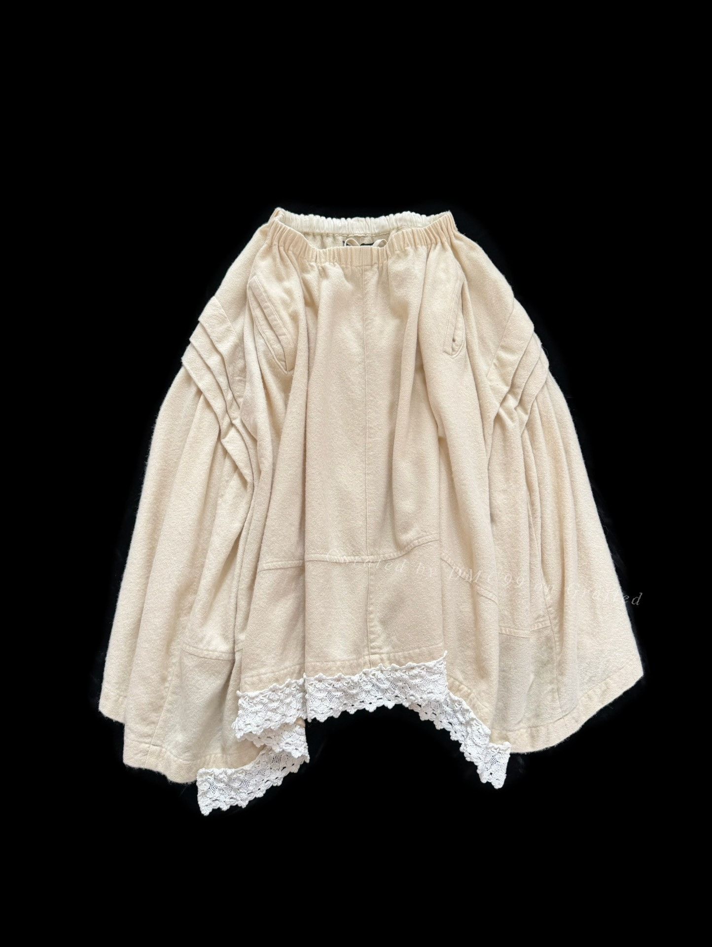 Rei Kawakubo Comme des Garçons Tricot Lace Panel Skirt Size 36" / US 14 / IT 50 - 1 Thumbnail