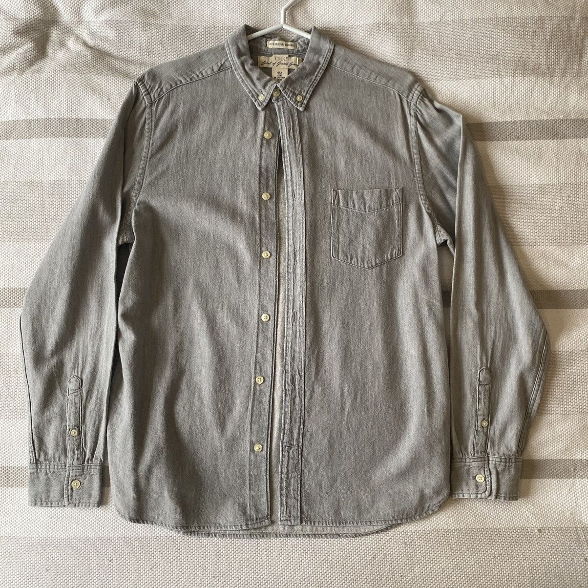 H&M H&M Grey Button-Up Shirt (M) Size US M / EU 48-50 / 2 - 2 Thumbnail