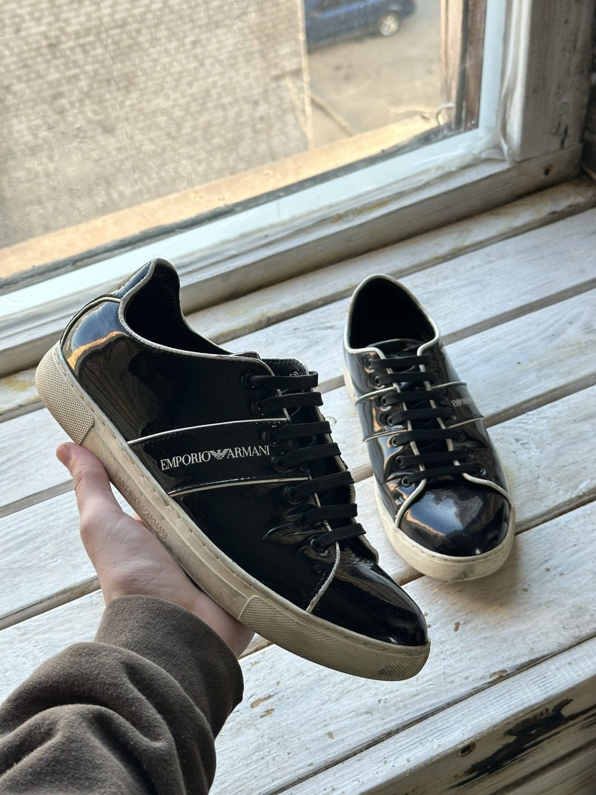 Emporio Armani × Mizuno emporio armani x mizuno sneakers | Grailed