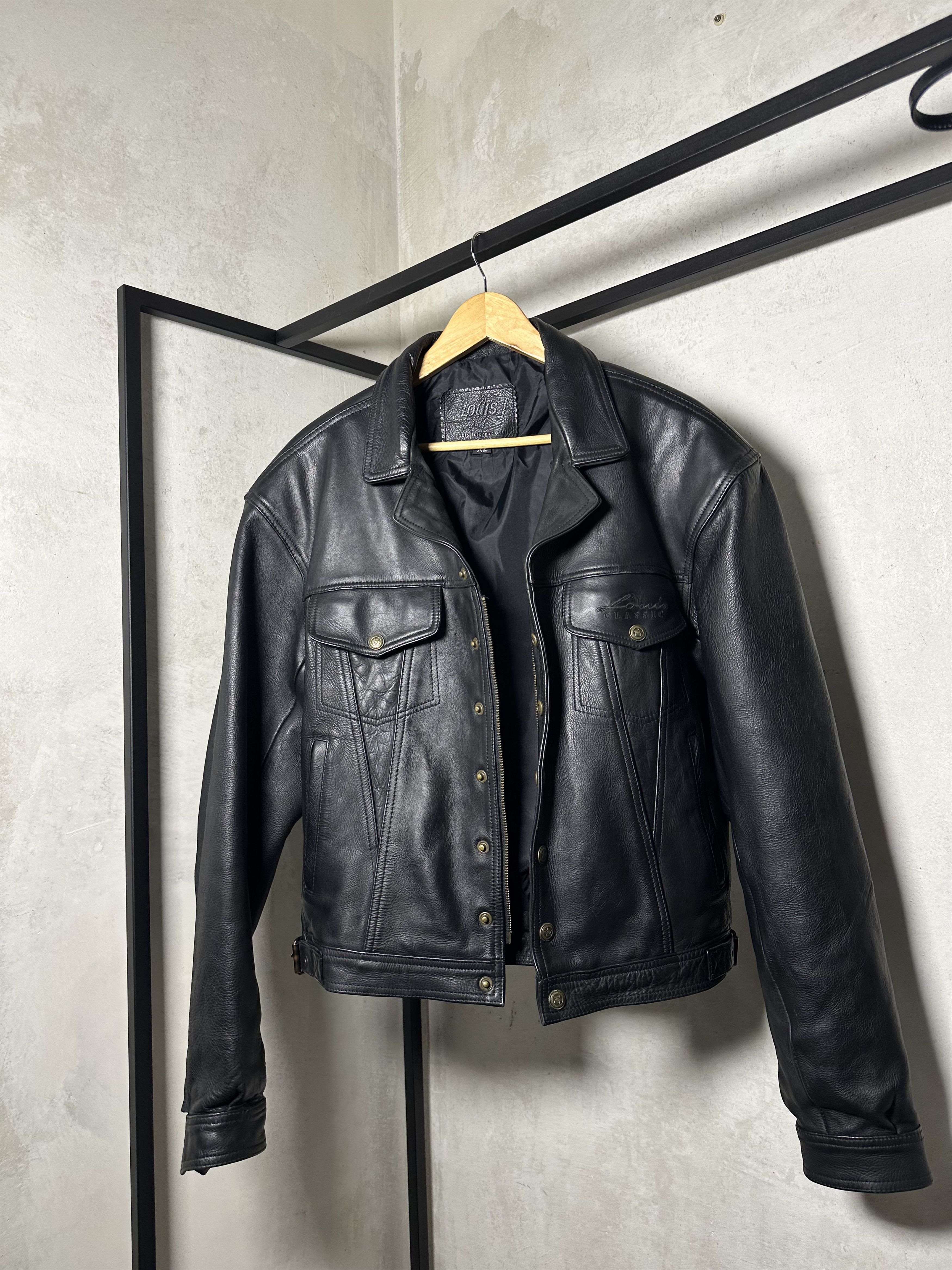 Genuine Leather Leather Western Trucker Jacket Size US L / EU 52-54 / 3 - 13 Thumbnail