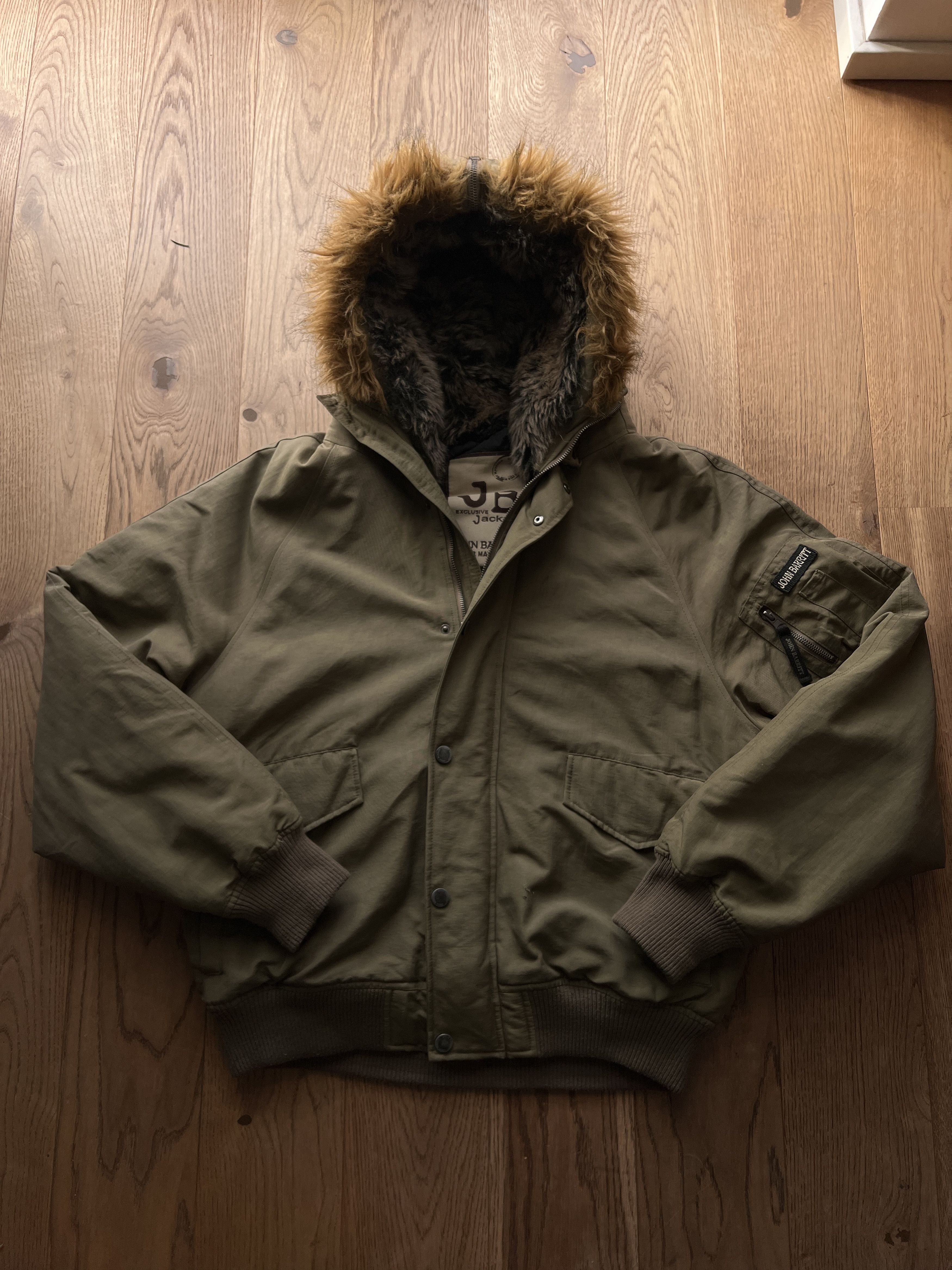 Le Grande Bleu (L.G.B.) Avant garde vintage faux fur hood bomber jacket y2k cropped Size US L / EU 52-54 / 3 - 3 Thumbnail