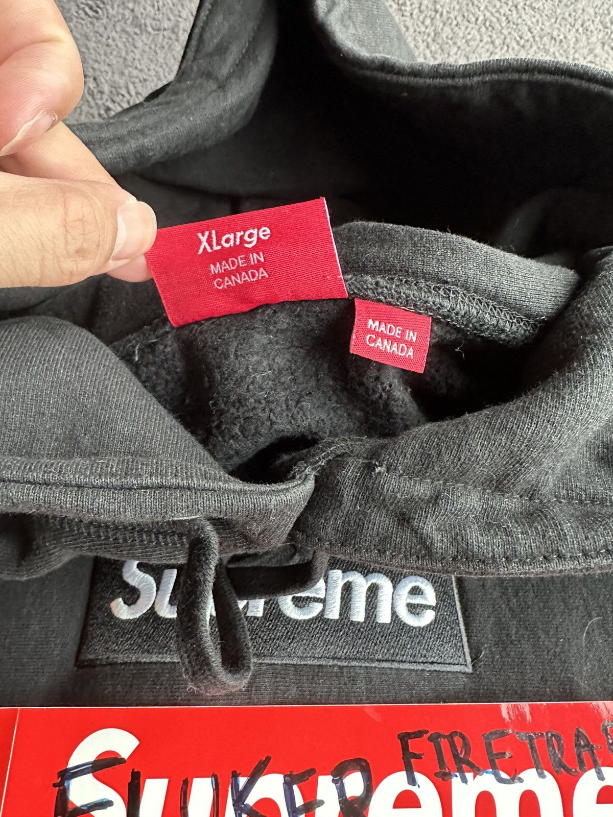 Supreme Supreme Black Bogo 2021 Hoodie used 9/10 size XL Size US XL / EU 56 / 4 - 5 Thumbnail