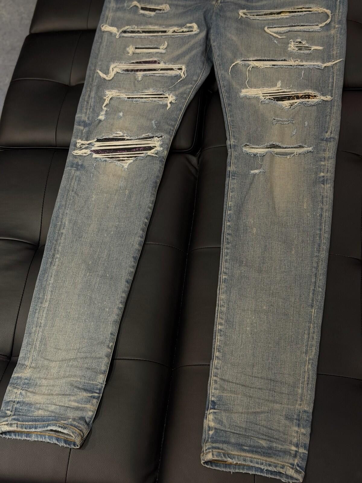 Amiri Size 36 - Amiri Blue Color Patch Jeans 100% Authentic Size US 36 / EU 52 - 7 Thumbnail