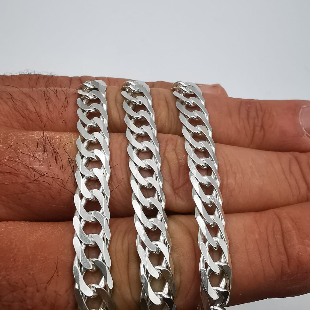 Sterling Silver Vintage Jewelry Chain, 925 Sterling Silver, Signed 28,99g Size ONE SIZE - 4 Thumbnail