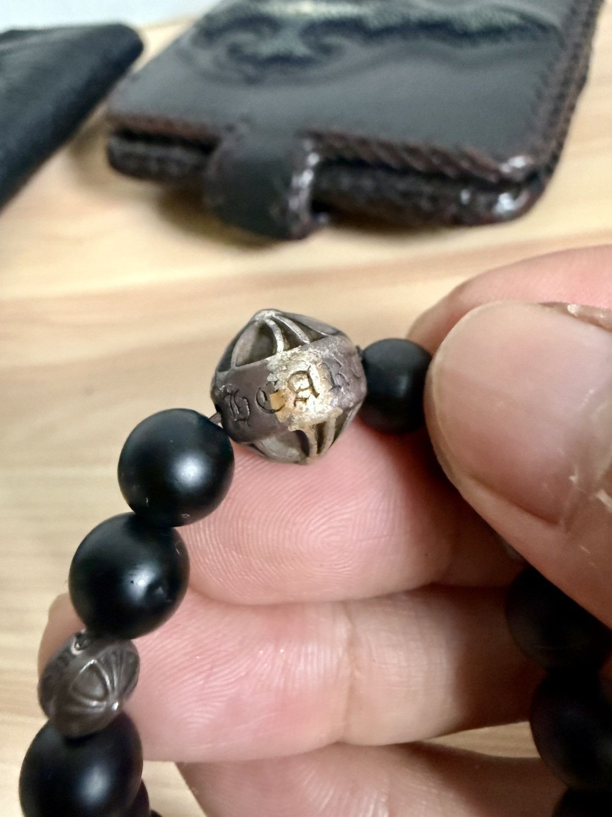 Chrome Hearts Chrome Hearts Matte Black Onyx beaded Bracelet Size ONE SIZE - 8 Thumbnail