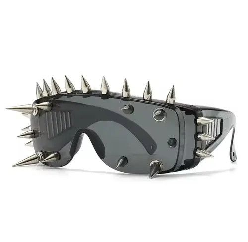 Japanese Brand × Vintage Spiked Gothic Punk Style Sunglasses Y2K Size ONE SIZE - 1 Thumbnail