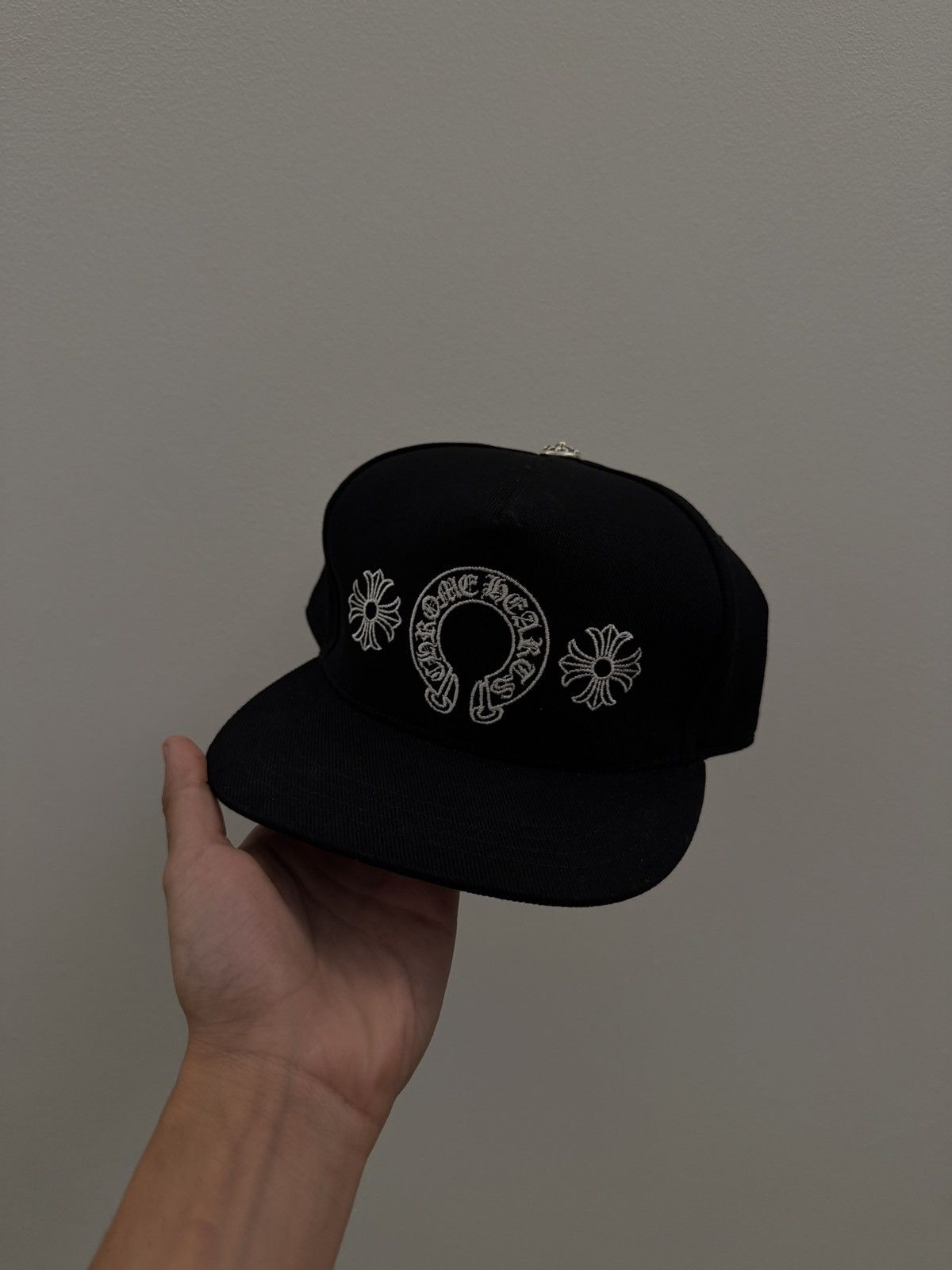 Chrome Hearts Chrome Hearts HorseShoe Denim Hat Size ONE SIZE - 2 Thumbnail