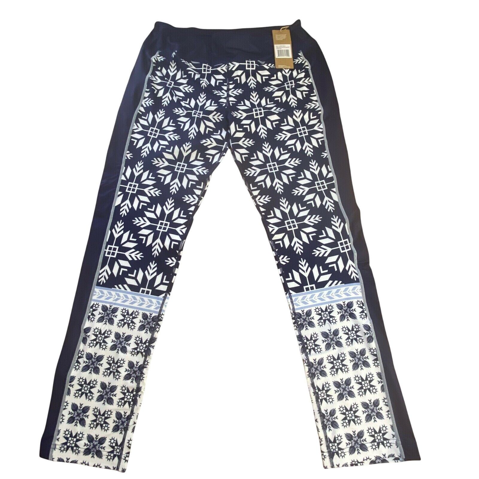 Designer Krimson Klover Nordic Snowflake Legging Base Layer Bottom W' Size 32" / US 10 / IT 46 - 3 Thumbnail