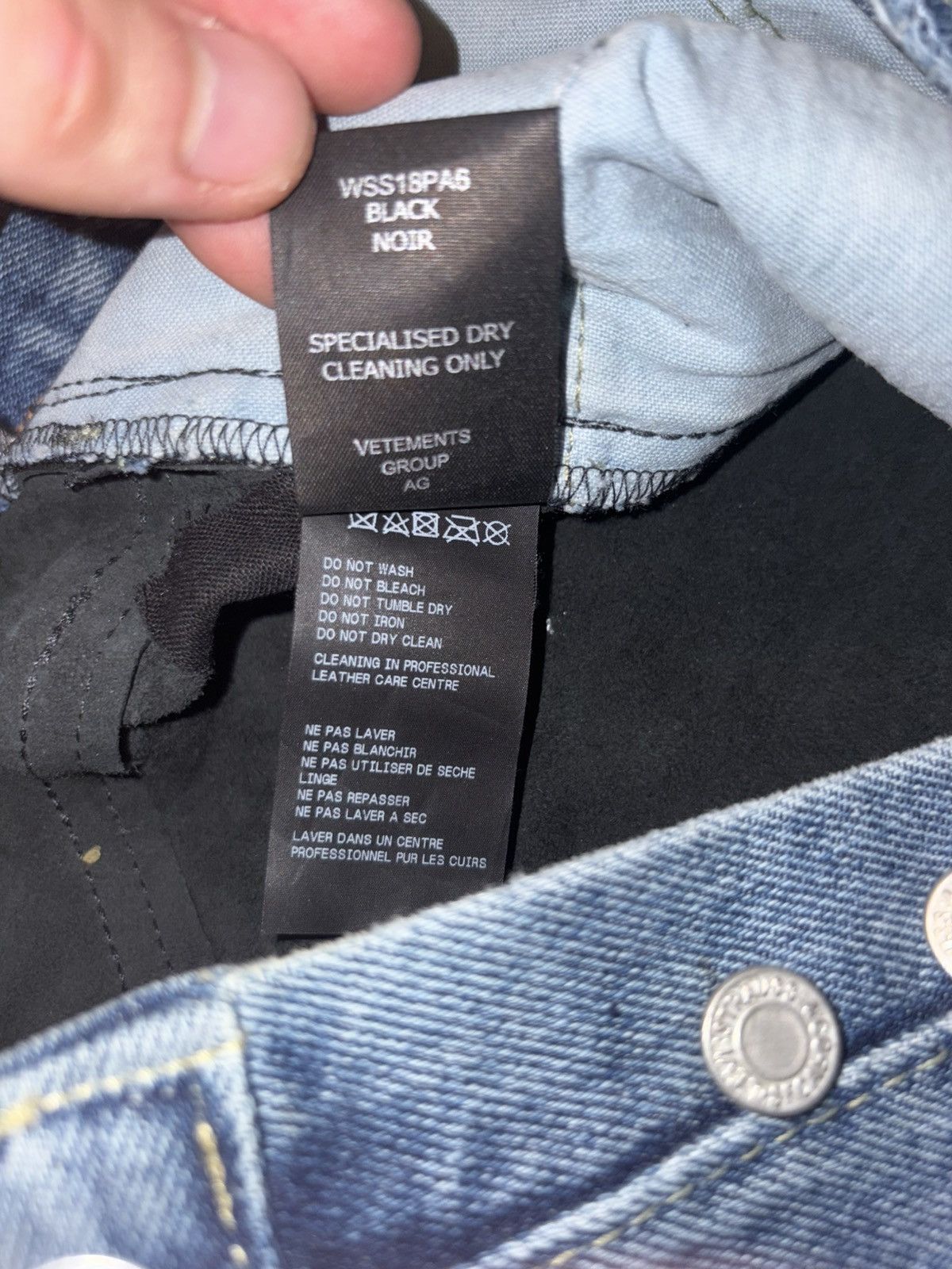 Vetements AW18 Denim Leather pants Size US 28 / EU 44 - 6 Thumbnail