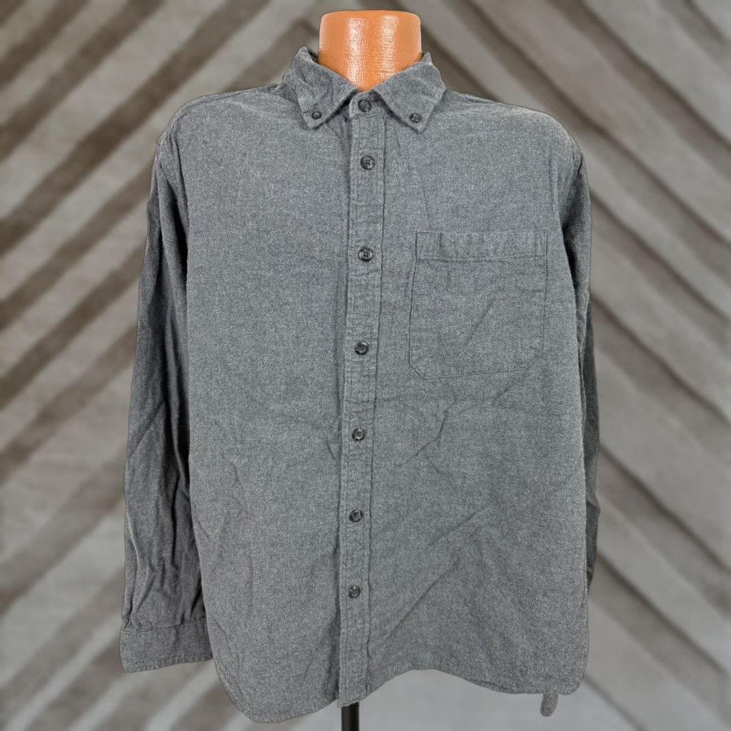 Eddie Bauer Eddie Bauer Shirt Men XXL Gray Flannel Cotton Button-Up Long Sleeve Midweight Outdoor Size US XXL / EU 58 / 5 - 1 Thumbnail