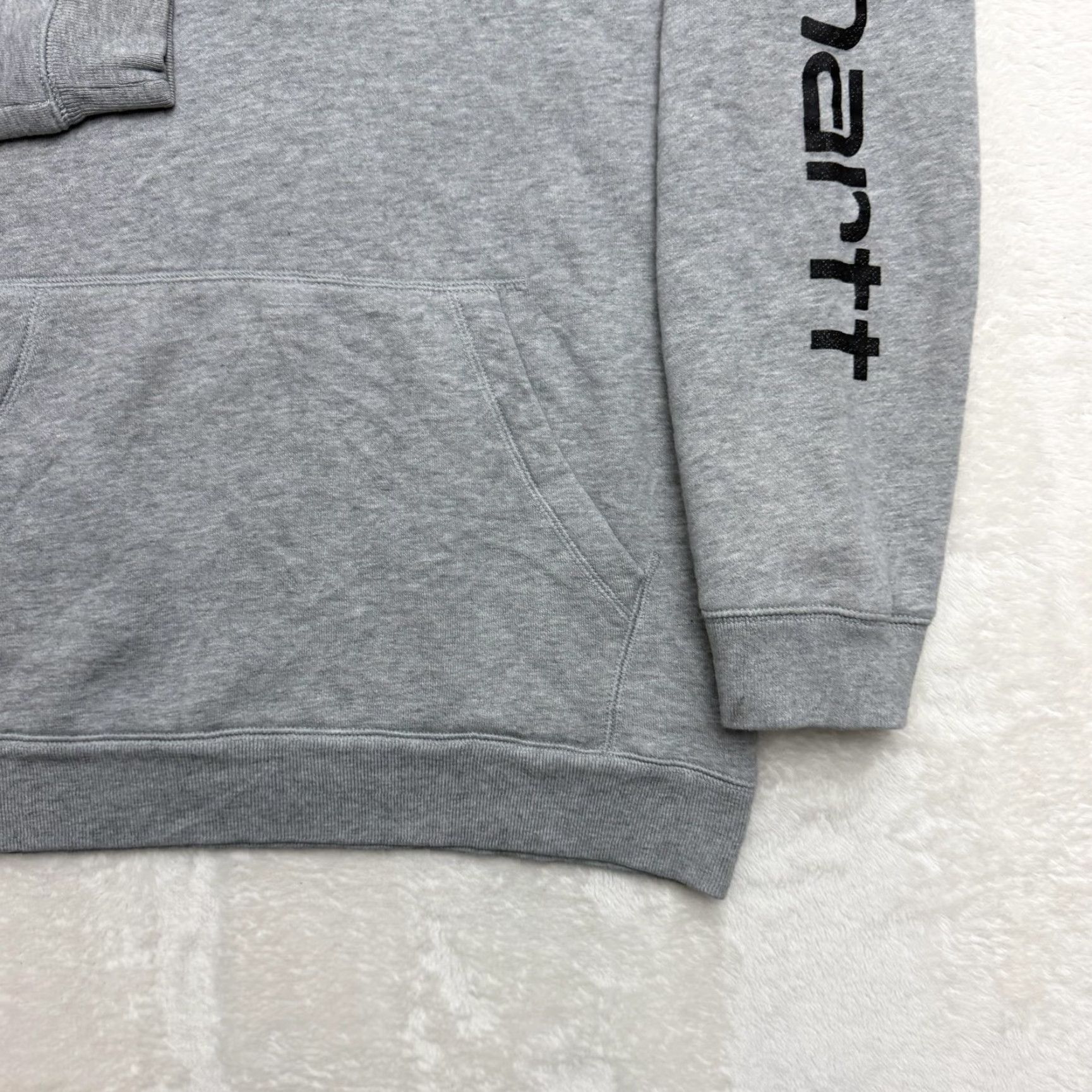 Carhartt Carhartt Hoodie Mens Small Gray Fleece Pullover Logo Pocket Pullover Sweatshirt Shirt Sweatshirt Size US S / EU 44-46 / 1 - 4 Thumbnail
