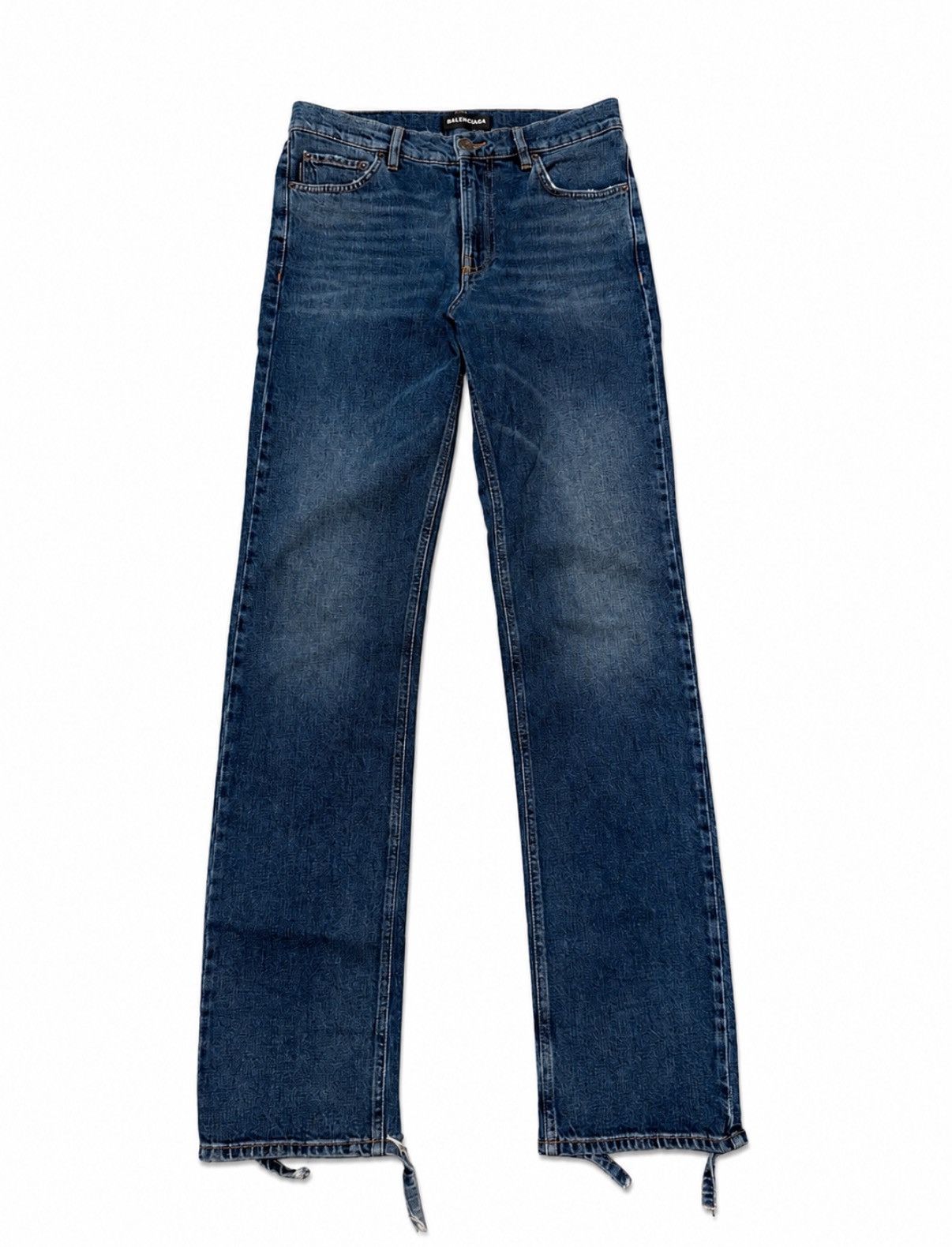 Balenciaga Skinny Blue Jeans Heel bite