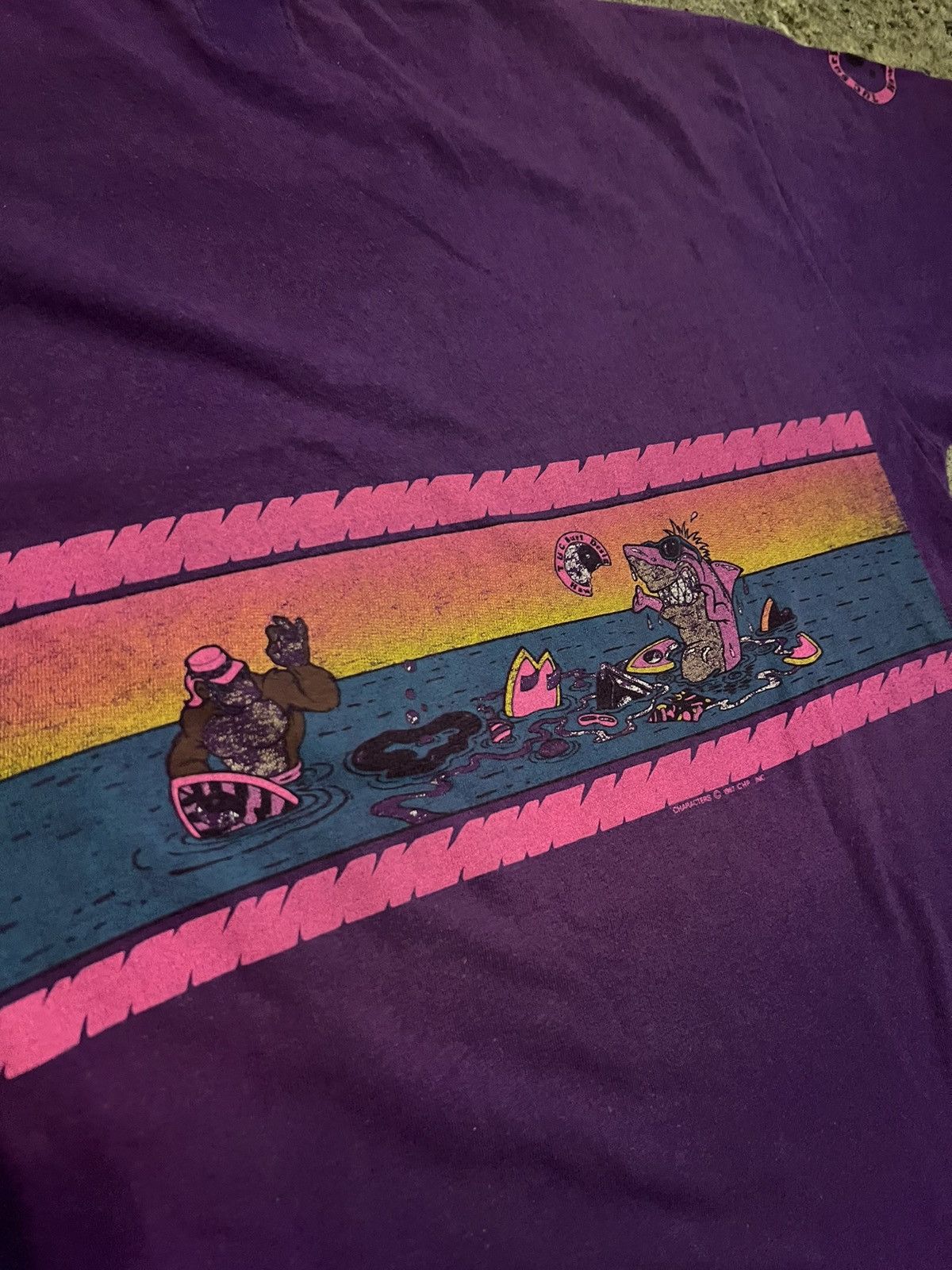 Vintage 1987 Vintage Hawaii Surf Designs T-Shirt Size US L / EU 52-54 / 3 - 4 Thumbnail