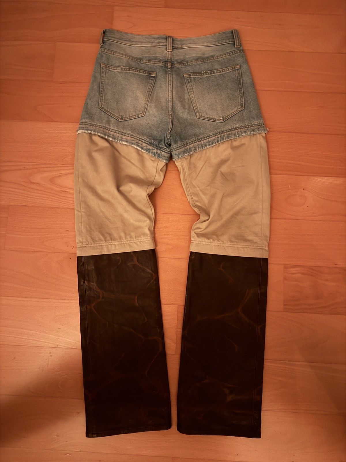 Balenciaga Balenciaga SS18 Leather Convertible Jeans Size US 30 / EU 46 - 2 Thumbnail