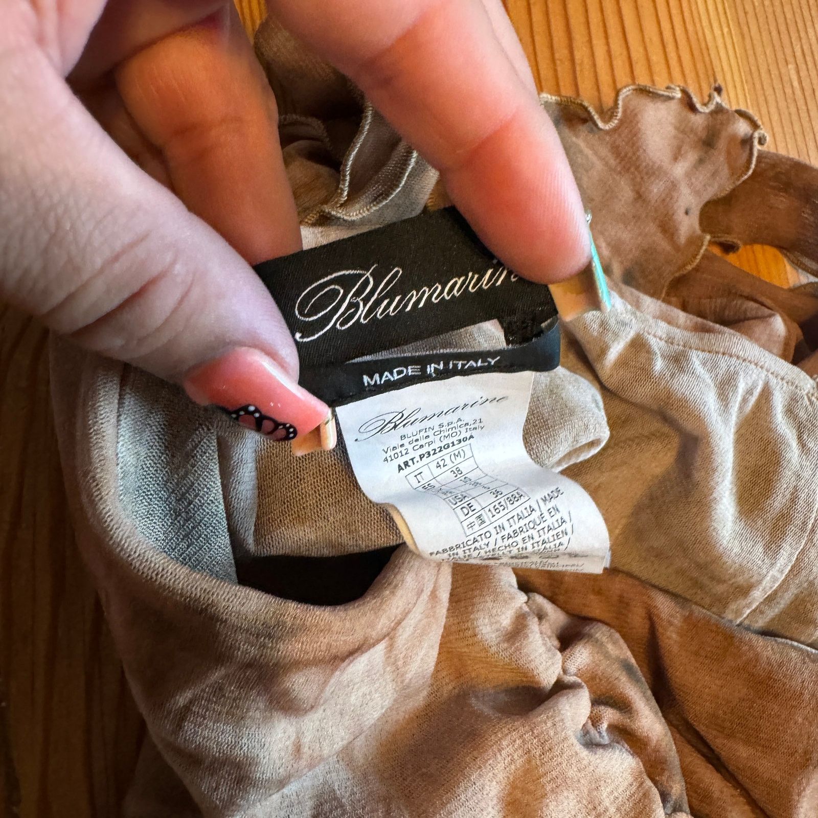 Blumarine BLUMARINE Rock Mit Kroko-style In Brown Size 28" / US 6 / IT 42 - 3 Thumbnail