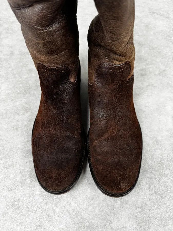 Dsquared2 2000s Dsquared2 Brown Biker Leather Ankle Boots Size US 8 / EU 41 - 4 Thumbnail
