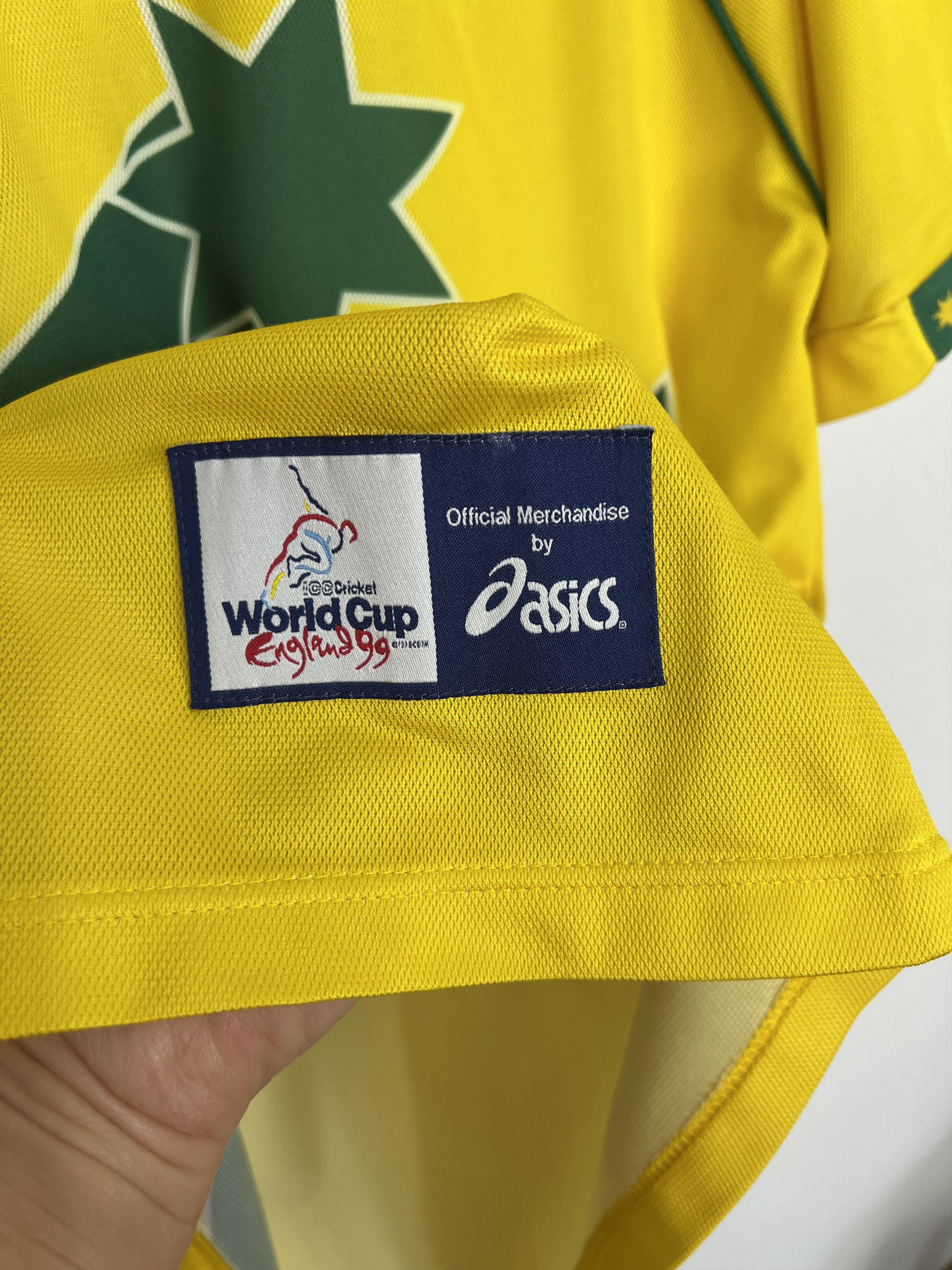 Asics Vintage 90's Australia World Cup Cricket Shirt Jersey Trikot Size US M / EU 48-50 / 2 - 6 Thumbnail