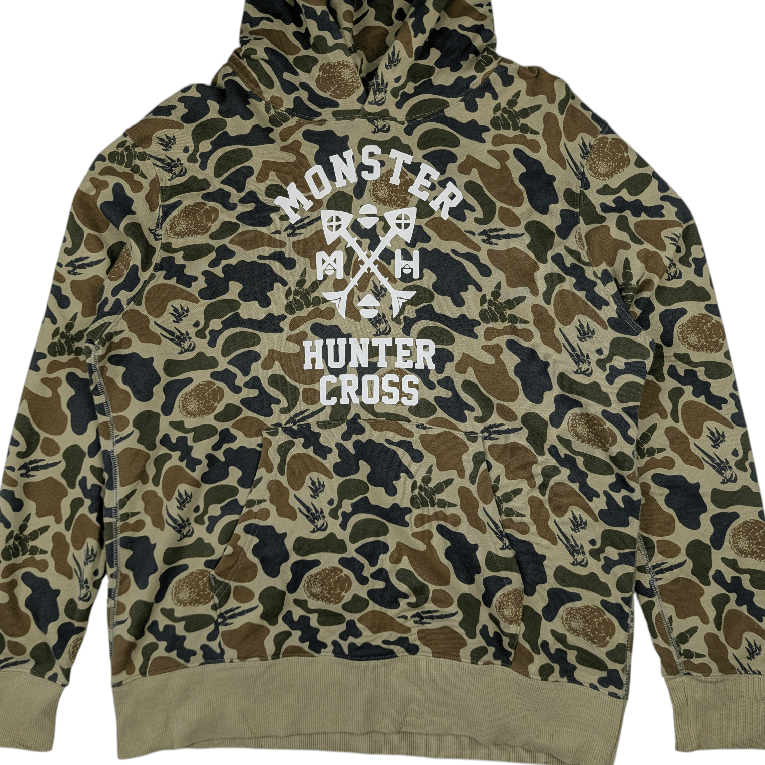 Japanese Brand UNIQLO x Monster Hunter Cross Anime Manga Bape Camo Hoodie Size US L / EU 52-54 / 3 - 5 Thumbnail