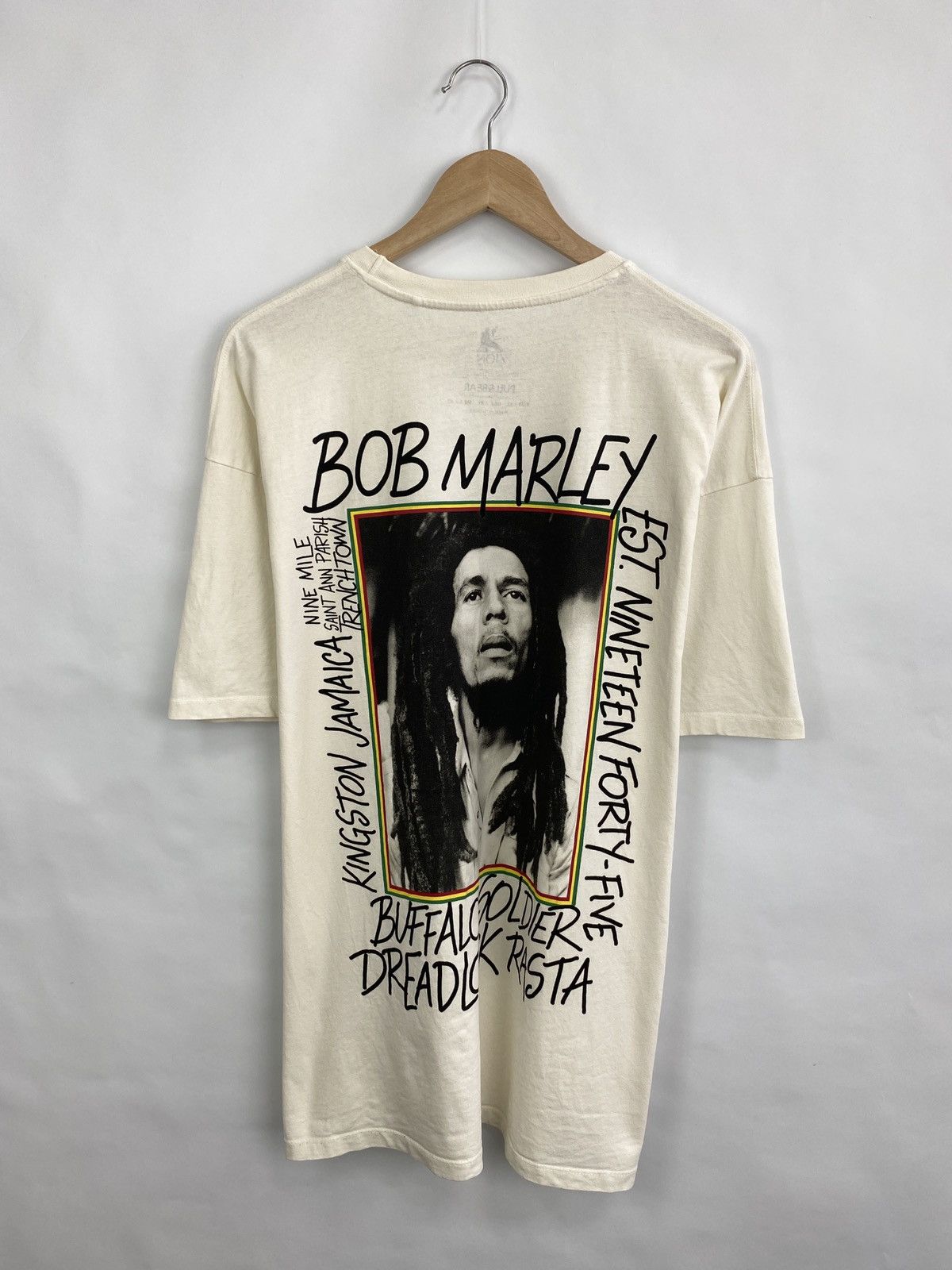 Bob Marley 🇯🇲 Bob Marley Rasta Jamaica T-Shirt Rastafari Haile Selassie Size US XL / EU 56 / 4 - 3 Thumbnail